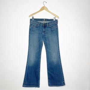 7 for All Mankind Dojo Denim Flare Jeans Size 30